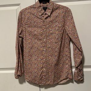 J.Crew Floral slim flex casual shirt sz SMALL